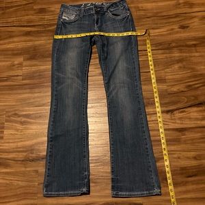 Low rise flare jeans, size 7.